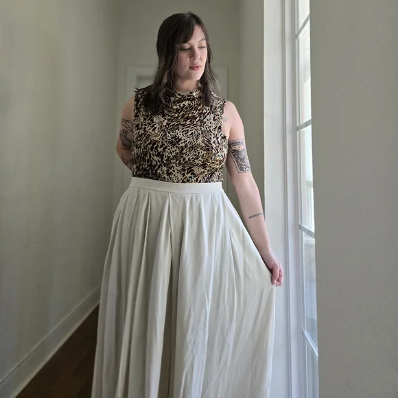 Vintage Leopard Print Sleeveless Top - Picture 4 of 6